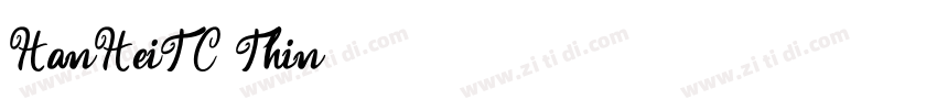 HanHeiTC Thin字体转换